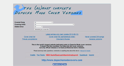 Desktop Screenshot of depechemodecovers.com